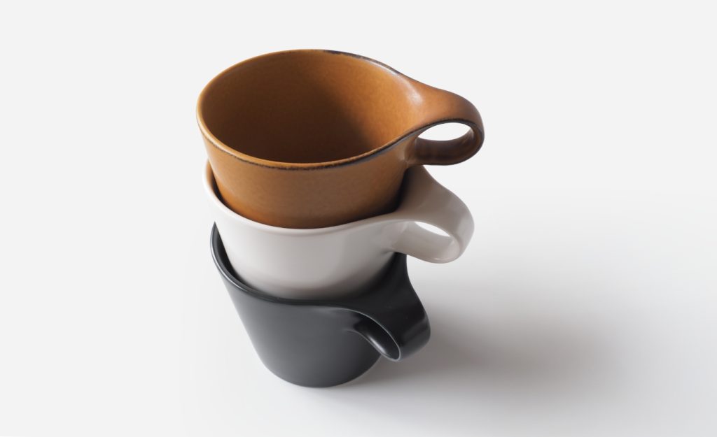 マグカップが重なっている様子