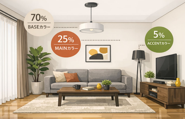 おしゃれな部屋づくりの基本｜テイストの統一・配色ルール・生活感の隠し方