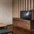 TVボードが医いてある様子